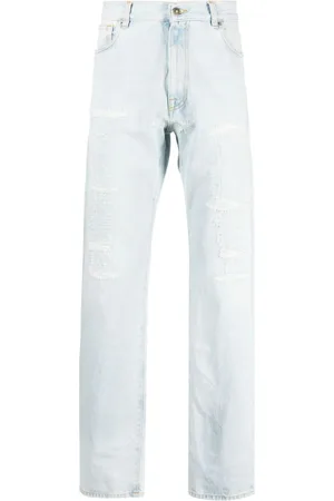 424 FAIRFAX Jeans med lige pasform og slitageeffekt