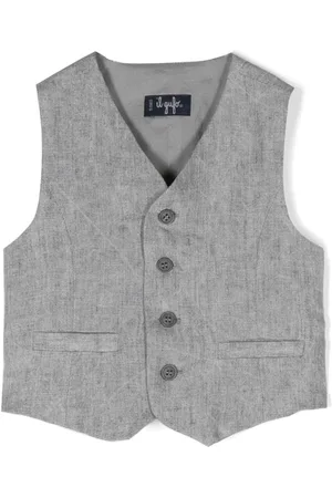 Il gufo Vest med knapper og V-hals