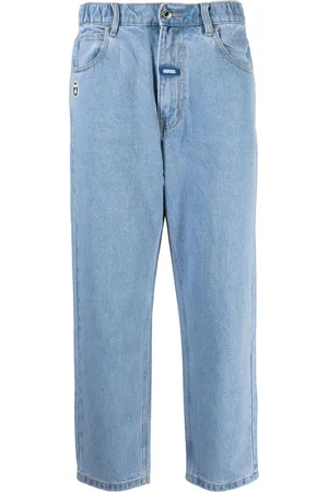 A Bathing Ape Løse denimbukser med mærkedetalje