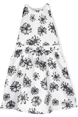 Pinko Kjole med blomstret tryk og bånddetalje