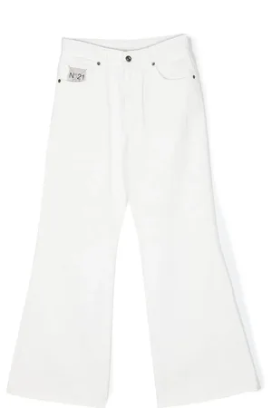 Nº21 Bukser i denim med logomærke