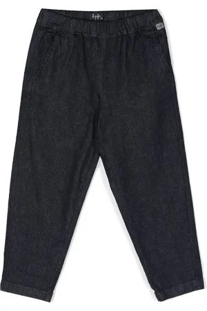 Il gufo Jeans med elastisk talje og lige ben