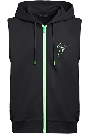 Giuseppe Zanotti ærmeløs Lr-41 hættetrøje med logotryk