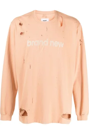 DOUBLET Sweatshirt med ribbet detalje og logotryk