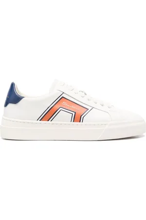 santoni Low-top sneakers i læder med snøre