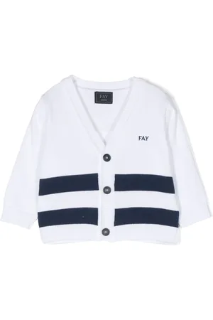 FAY Stribet cardigan i strik