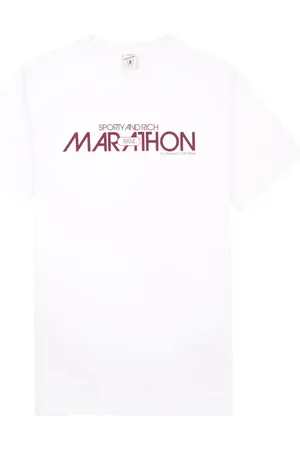 Sporty & Rich Marathon-T-shirt i jomfru-bomuld