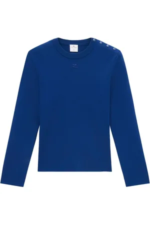 Courrèges Sweater med logomærke og knapper