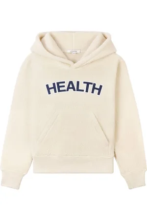 Sporty & Rich Cropped Health hættetrøje i bouclé