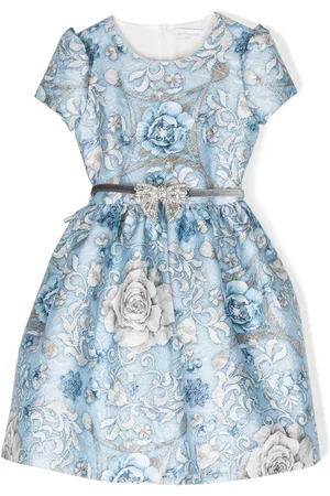 MONNALISA Blomstret Clarissa kjole i jacquard