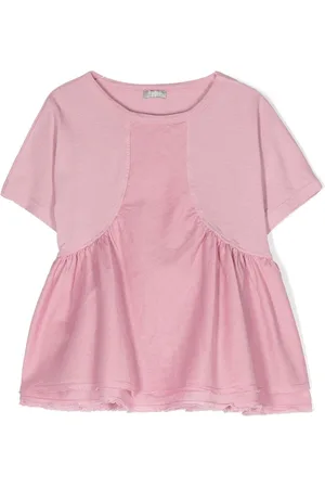 Il gufo Kortærmet T-shirt med flæser