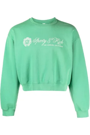 Sporty & Rich Cropped sweatshirt med logotryk