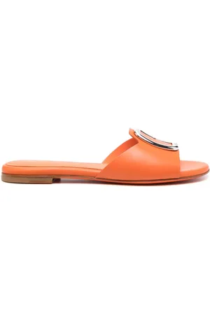 santoni Lædersandaler med dekorative spænder