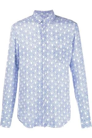 PENINSULA SWIMWEAR Skjorte med heldækkende grafisk tryk