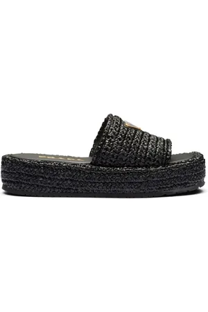 Prada Flade vævede sandaler