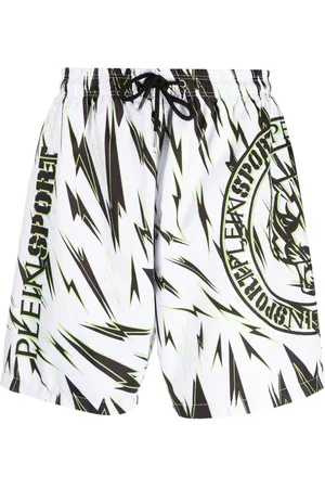 Philipp Plein Badeshorts med lyntryk
