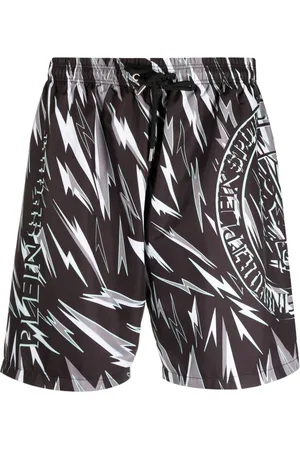 Philipp Plein Badeshorts med lyntryk