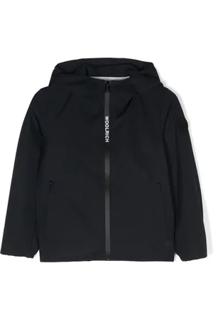 Woolrich Hættetrøje-jakke med logotryk og lynlås
