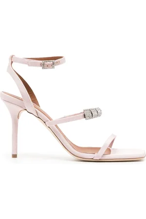 MALONE SOULIERS Polstrede sandaler 70mm med krystaludsmykning