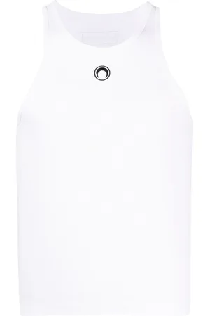 Marine Serre Tanktop med halvmåne