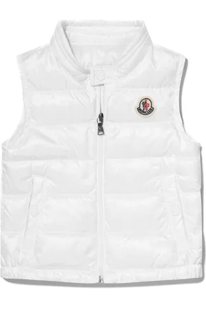 Moncler Dynevest med logomærke og lynlås