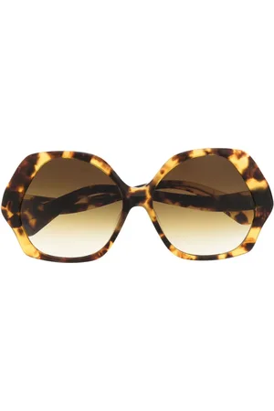Vivienne Westwood Oversize solbriller med skildpaddeeffekt