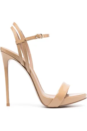 LE SILLA Lakerede Gwen 120mm sandaler i læder