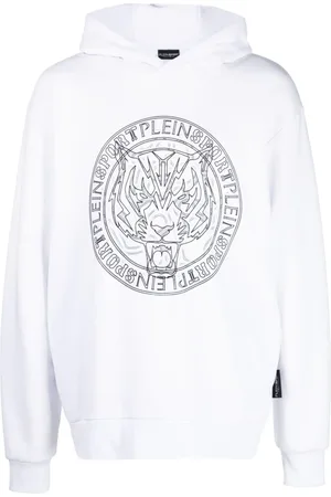 Philipp Plein Hættetrøje med logo- og tigertryk
