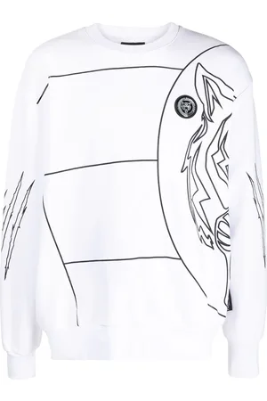 Philipp Plein Sweatshirt med logo- og tigertryk