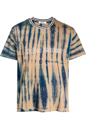 WALES BONNER T-shirt med logo- og batiktryk