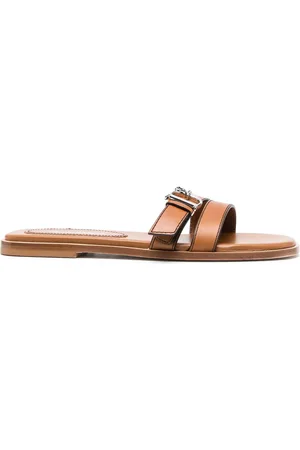 Dsquared2 Flade lædersandaler