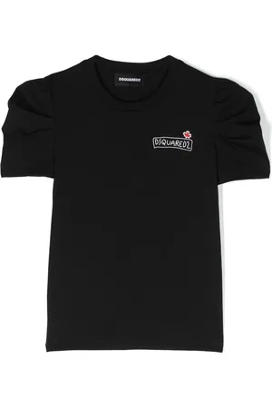 Dsquared2 T-shirt med pufærmer og logotryk