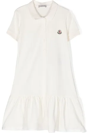 Moncler Polo-kjole med logomærke på brystet