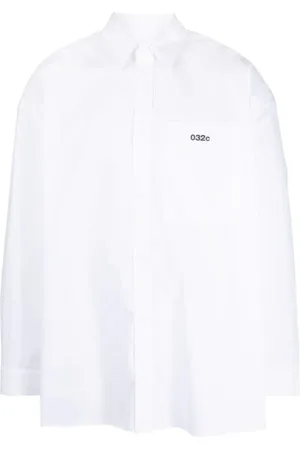 032c Skjorte med broderet logo