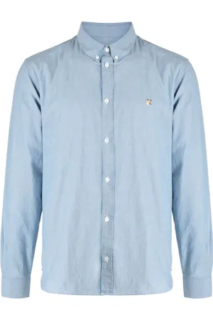 Maison Kitsuné Skjorte med broderet logo