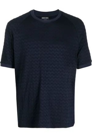 Giorgio Armani Tekstureret T-shirt med rund hals