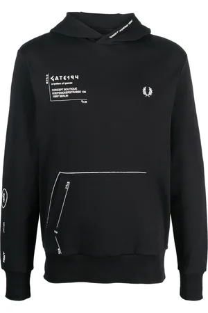 Fred Perry X GATE194 hættetrøje med signaturtryk