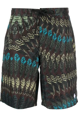 MARCELO BURLON Badeshorts med fjer-tryk