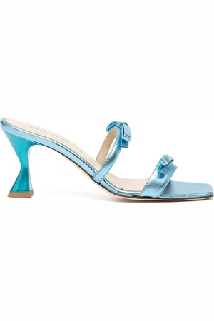 Madison.Maison 80mm metalliske sandaler med sløjfedetalje