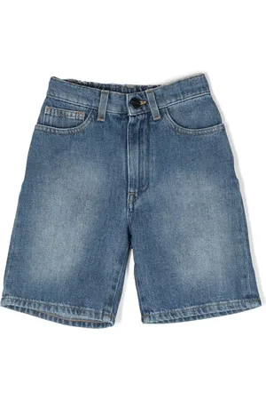 Palm Angels Denimshorts med logotryk