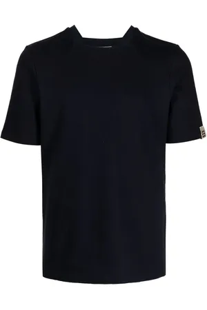ROMEO HUNTE T-shirt i frotté med firkantet hals