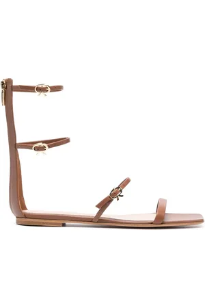Gianvito Rossi Flade Downtown sandaler i læder