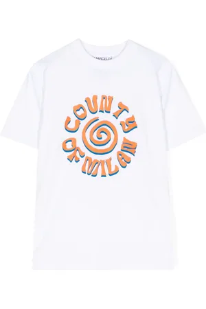 MARCELO BURLON T-shirt med grafisk slogantryk