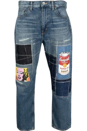 JUNYA WATANABE Denimjeans med patchwork-detalje