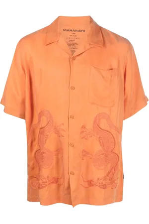 Maharishi Mænd Kortærmede - Dragon-print short-sleeve shirt