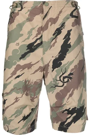 Maharishi Mænd Shorts - Loose camouflage-print shorts