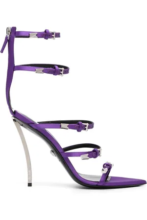VERSACE Pin-Point 130mm lædersandaler med plateausål
