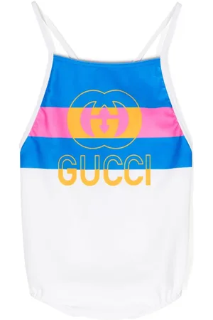Gucci Stribet badedragt med GG-tryk