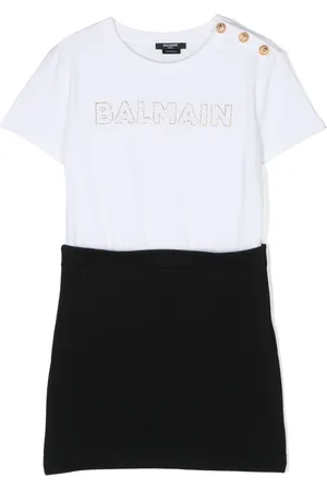 Balmain Kjole med logo-udsmykning
