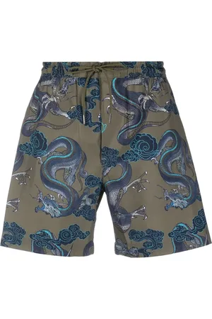 Maharishi Badeshorts med dragetryk